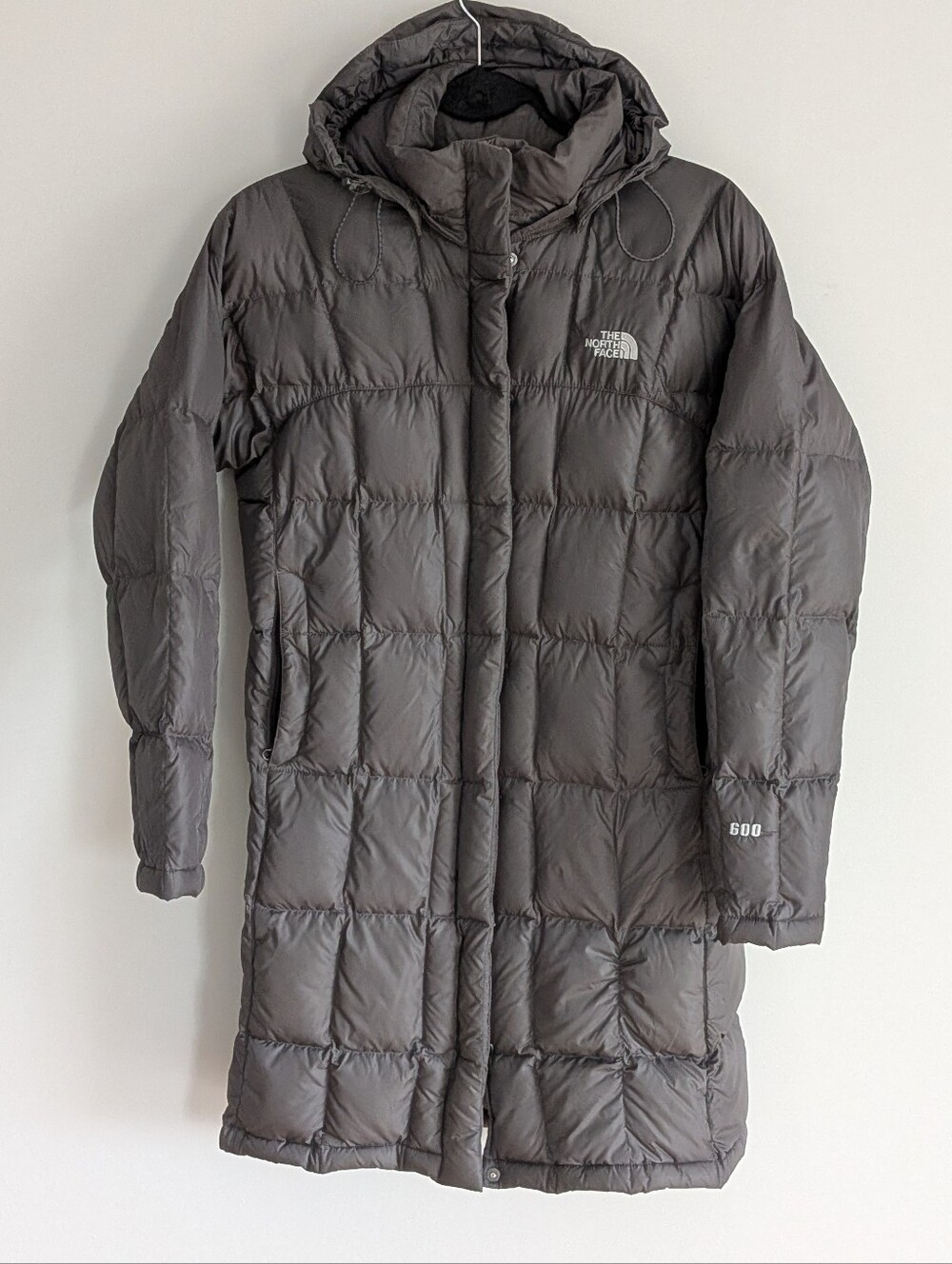 The North Face 600 Metropolis Goose Down puffer Long Coat Size Medium Black